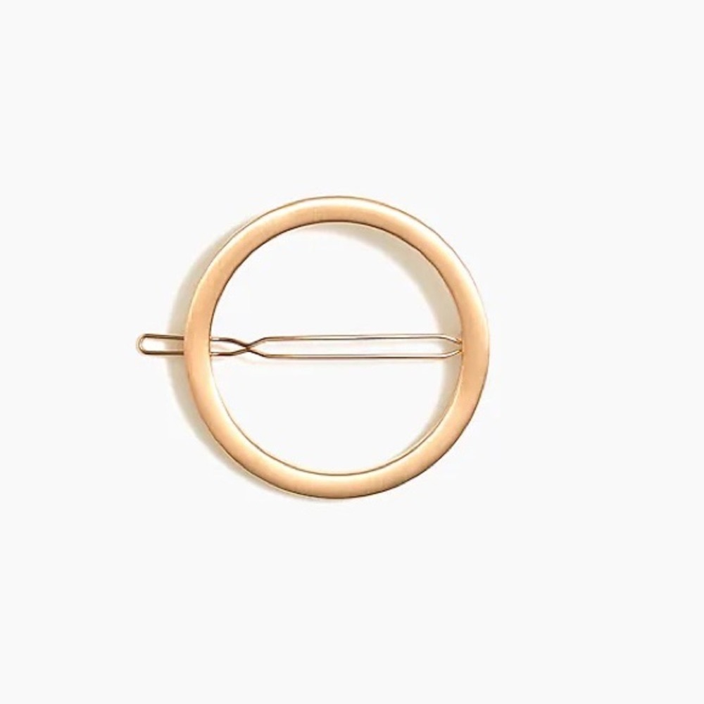 Gold Circle Barrette